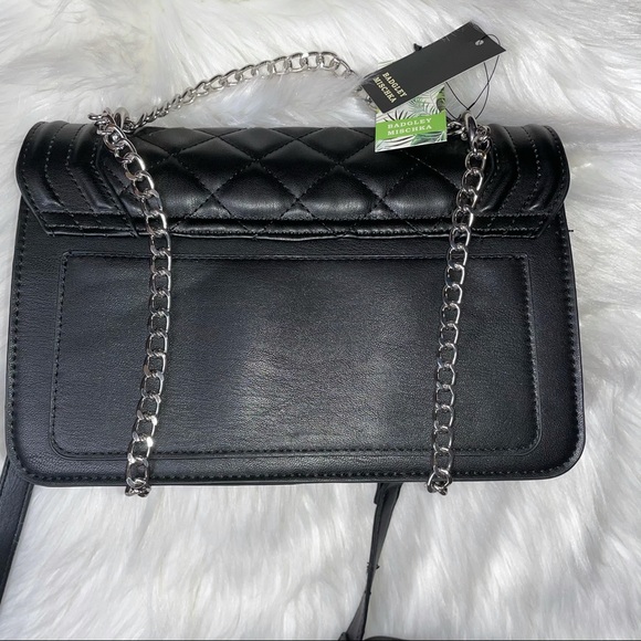 Badgley Mischka black studded quilted purse - Picture 15 of 16